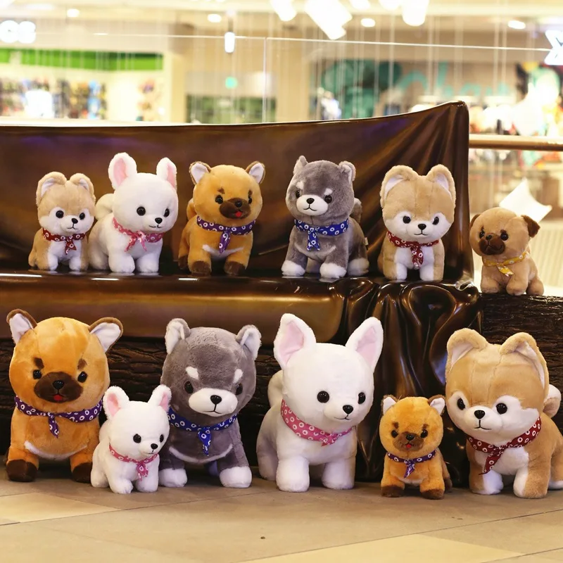 Doggy Doll Shiba Inu Cute Dog Plush Toy Cute Cartoon Soothing Doll for Girls Birthday Gifts Multiple Animal Types Cute Series