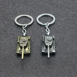 Fashion New World Of Tanks WOT Hot Tour Two Colors Optional Metal Tank Keychain Pendant Men's Birthday Gift 2020