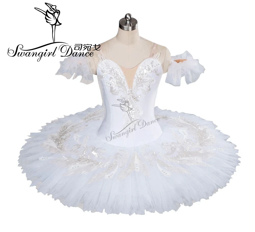 Adult White Swan Lake Ballet Tutu Girls Professional for Performermance Classical ballet tutu pancake BT9035