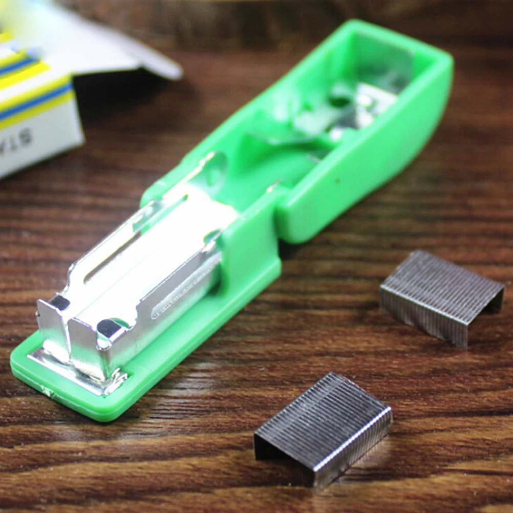 Staple-Free Stapler Home Paper Binding Binder Paperclip Stationery Office School Supplies