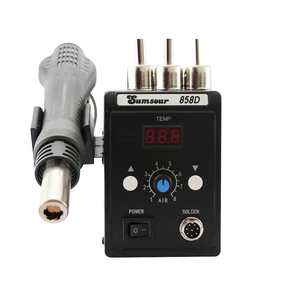 858D 700W 110V / 220V Hot Air Gun LED Digital Soldering Desoldering BGA ESD Heat Gun Solder Rework Station Welding Repair Tools