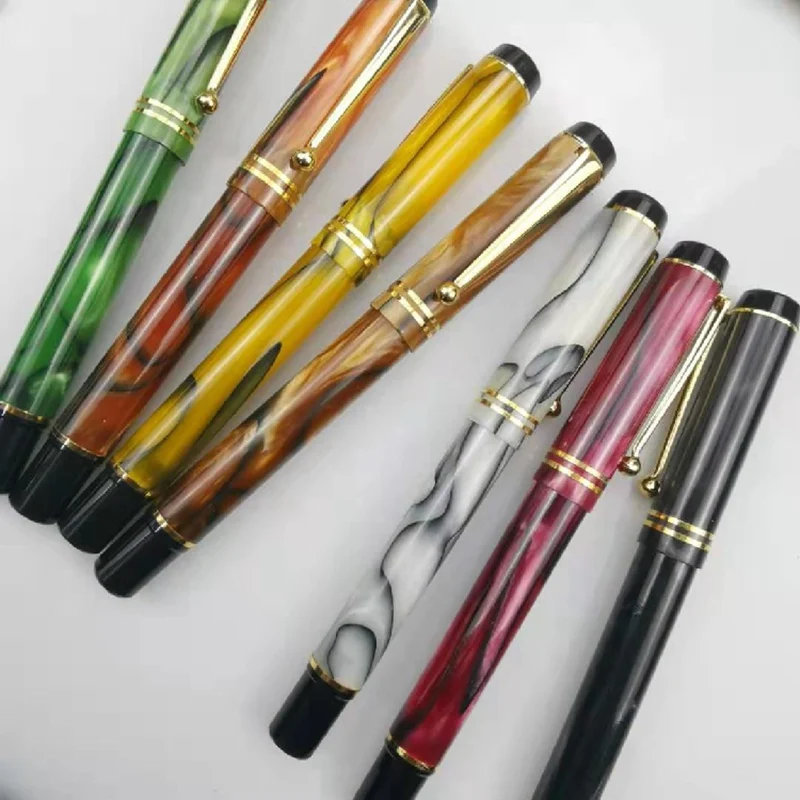 New Centennial Duofold Fountain Pen High-end Ball Pen Dual-purpose F Nib Practice Large Capacit Office School Stationery Gift