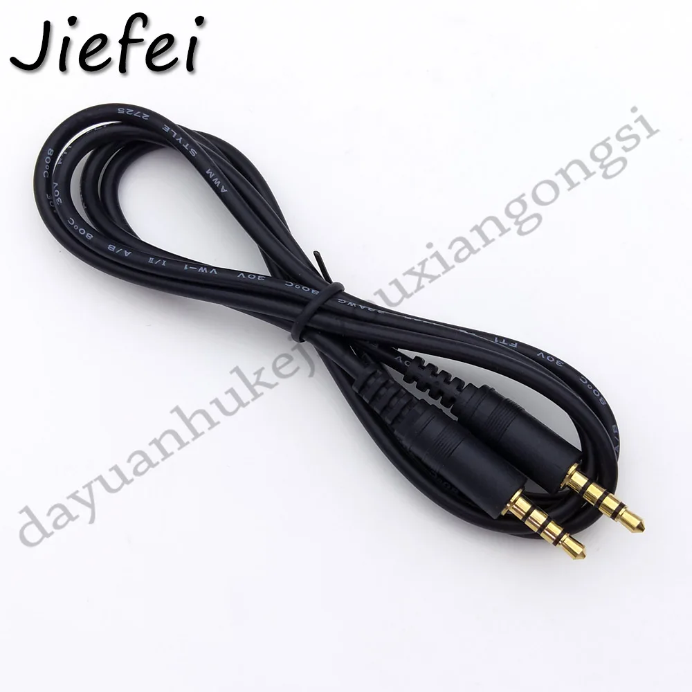 10pcs Gold plated 3.5mm 1/8 male mini plug 3 pole or 4 pole stereo audio connector cable 1M