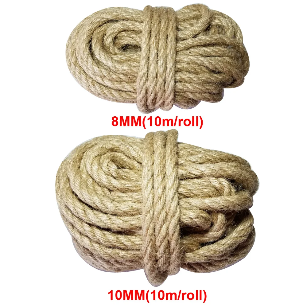 100% Natural Jute thread rope twine macrame cords for decoration handmade DIY