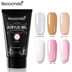 1 Stück 30ml Nagellack Poly Extension Nagel gele Lack Kristall Extension Gel Quick Polish Lacke für Maniküre Nail Art