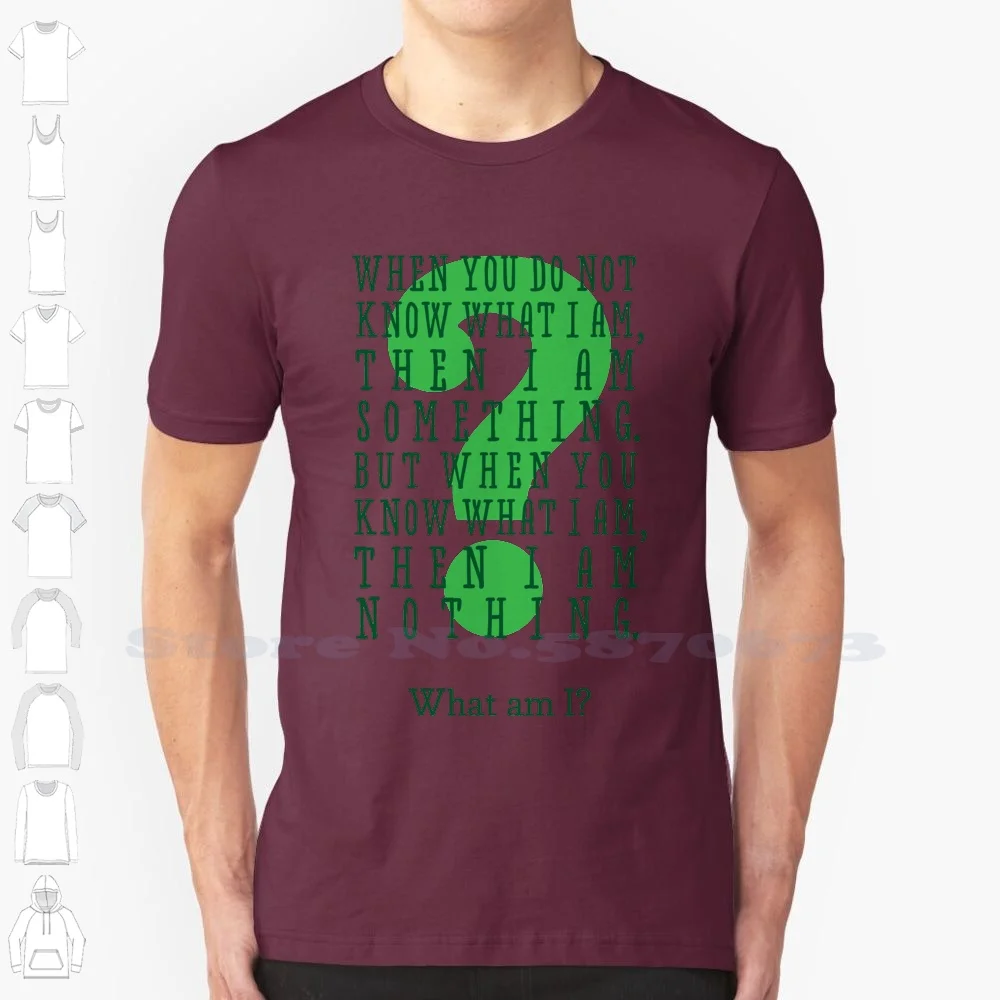 Riddle Me * 100% Pure Cotton T-Shirt Me Riddler Villain Question Mark Riddles Jokes Asking