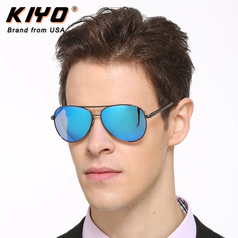 KIYO Brand 2020 New Women Men Oval Polarized Sunglasses  Classic Sun Glasses Aluminum and Magnesium UV400 Driving Eyewear D2150