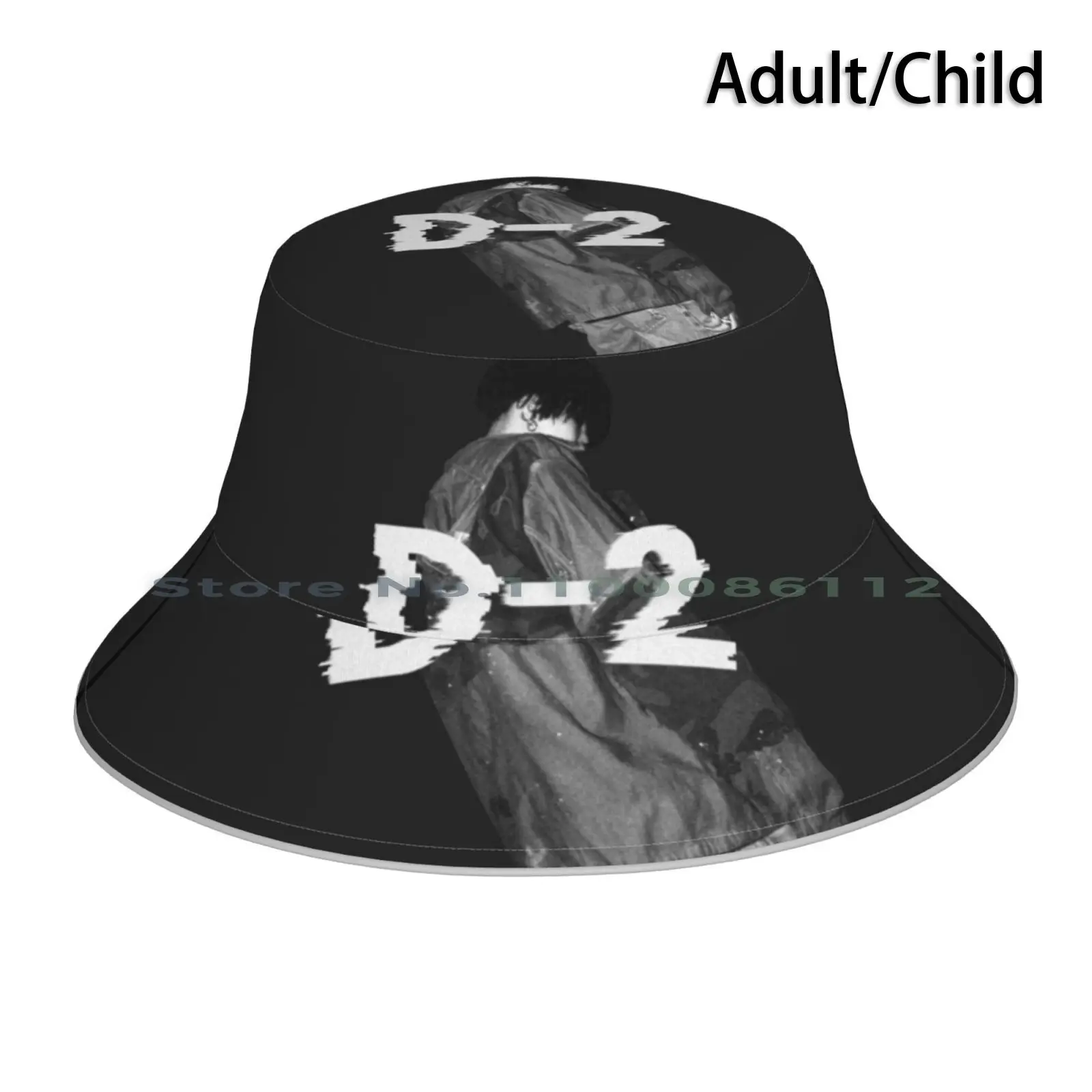 D Agust D-2 Suga Cut Out Bucket Hat Sun Cap Agust D 2 Suga K Pop Min Nyoongi Kim Namjoon J Hope Album Black Glitch Trippy