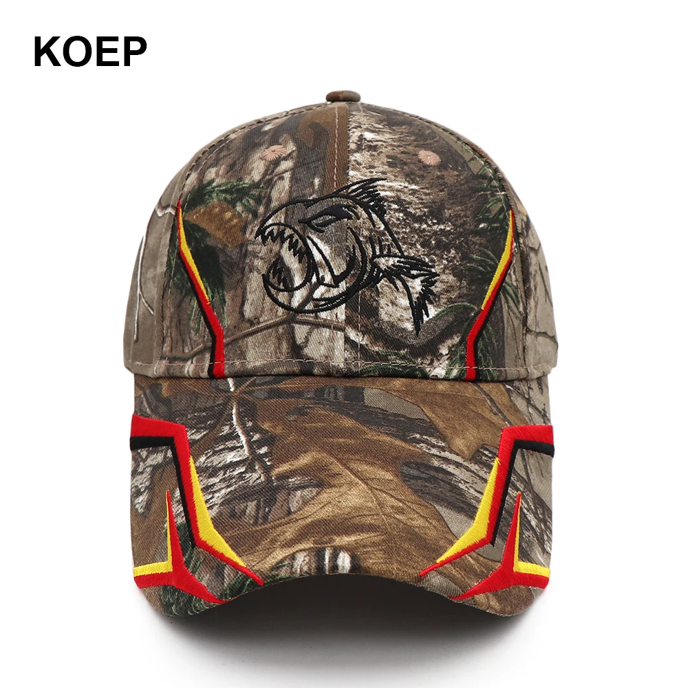 KOEP New Type Long Brim Caps Fishing Hat For Women Men Black Summer Baseball Cap Cool Embroidery Snapback Dad Hats