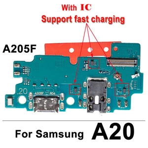 Placa do conector da doca do carregador USB, Porto de carregamento Flex, Samsung A10, A20, A30, A40, A50, A70, A11, A12, A31, A51, A71, A20S, A21S, A01, PCes 10 10 principais vendas placa de carga a11 - №8