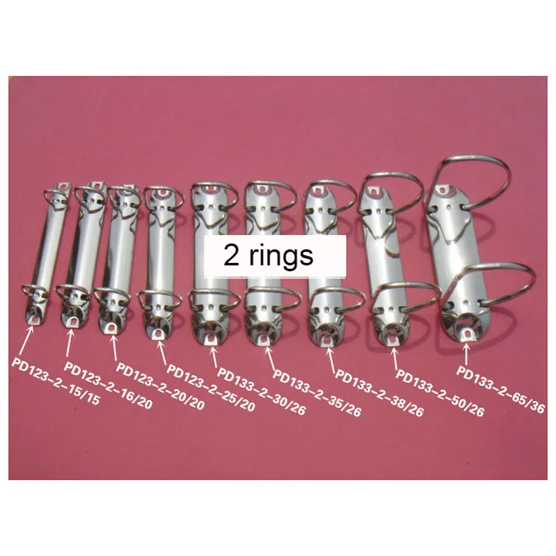 Bulk Orders 10 Pieces B7 A7 2 Rings Clip Binder O  D Shape 15 25 30 38 50 65mm Diameter 133 123 Long