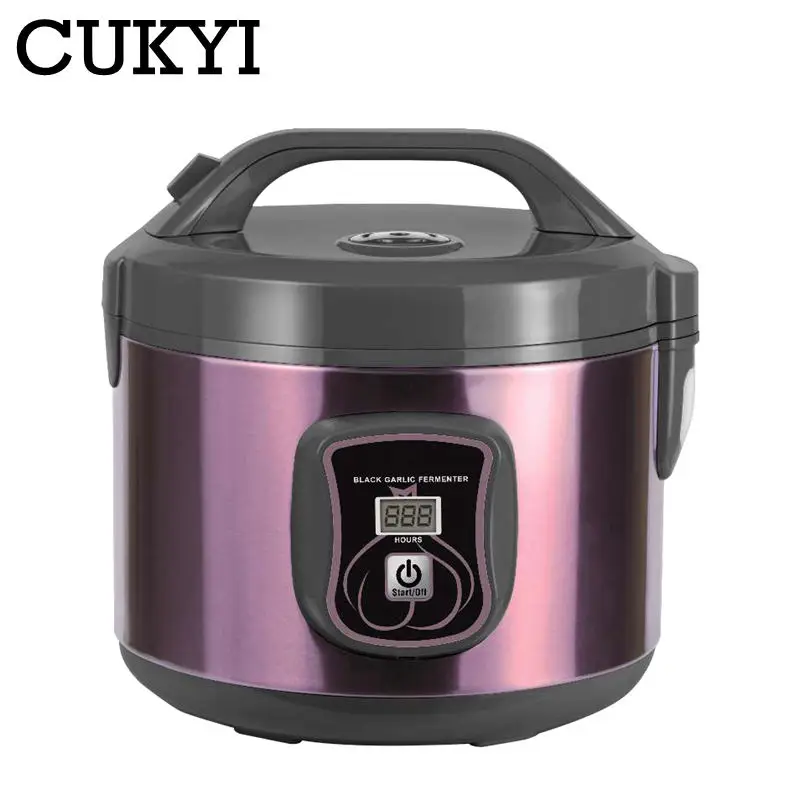 CUKYI 3L Automatic Black garlic fermenter household DIY zymolysis zymosis pot maker 220V black garlic fermenting machine EU