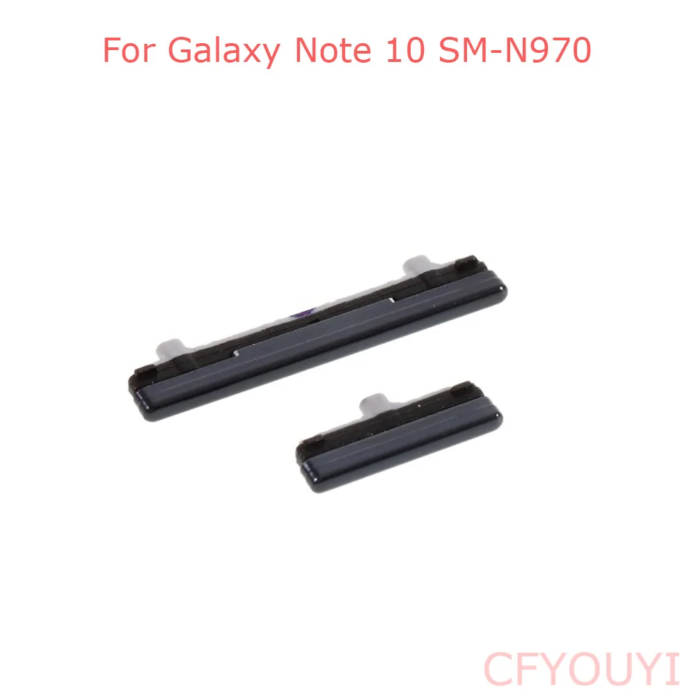 2Pcs/Set For Samsung Galaxy Note 10 N970 Side Key Power Button and Volume Buttons Replacement Part