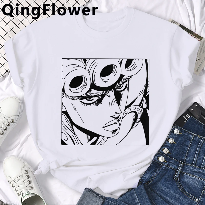 Manga Jojo Bizarre Adventure T Shirt Men Japan Anime Summer T-shirt Kawaii Jojo Graphic Tshirt Unisex 90s Graphic Top Tees Male