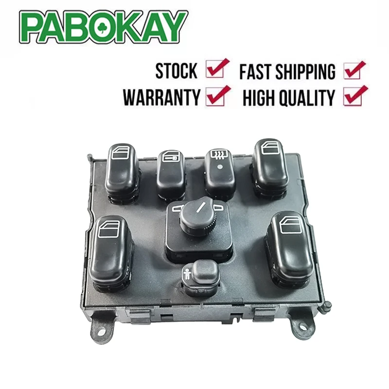 

Electric Master Power Window Control Switch Button For Mercedes-Benz ML W163 1998-2003 1638206610 A1638206610 A03751566