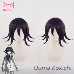 【AniHut】Ouma Kokichi Wig Danganronpa V3 Cosplay Wig Purple Synthetic Hair Ouma Kokichi Cosplay