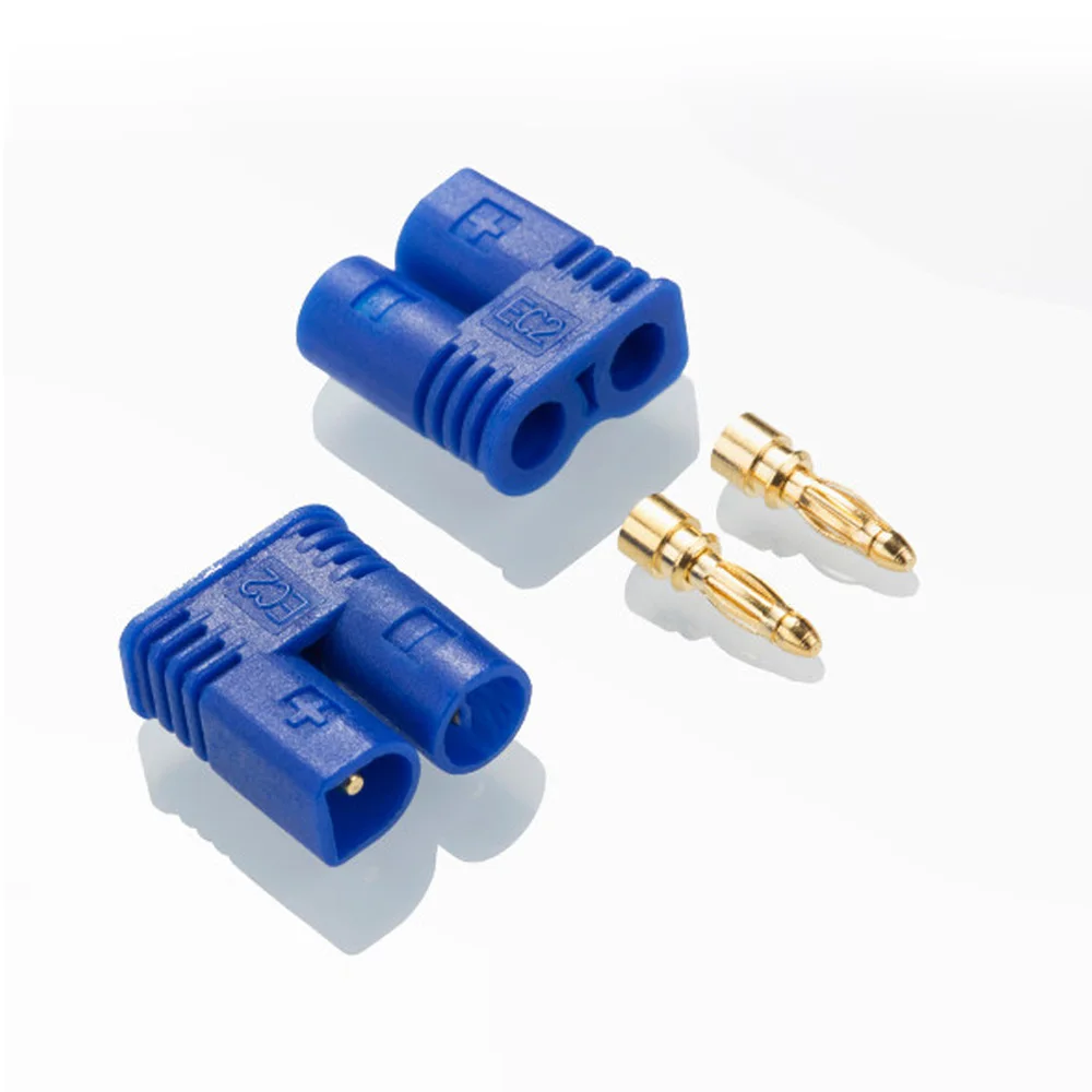 1Pairs Amass EC2 Plug Male and Female 2mm golden Plated Bullet Connector for RC ESC Battery