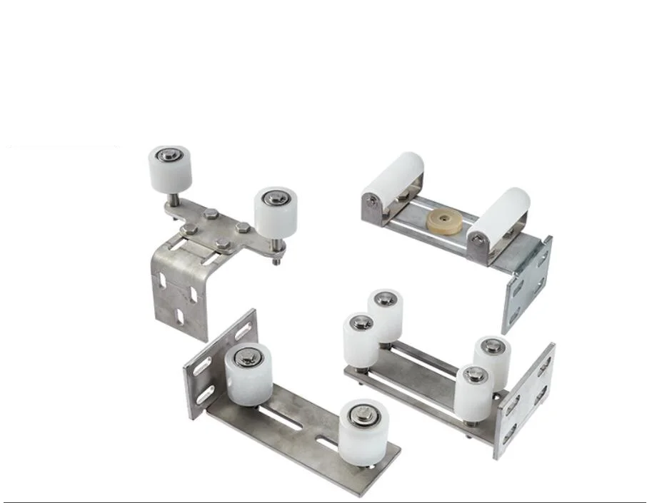 201 SS stainless steel sliding gate door nylon roller stopper guid