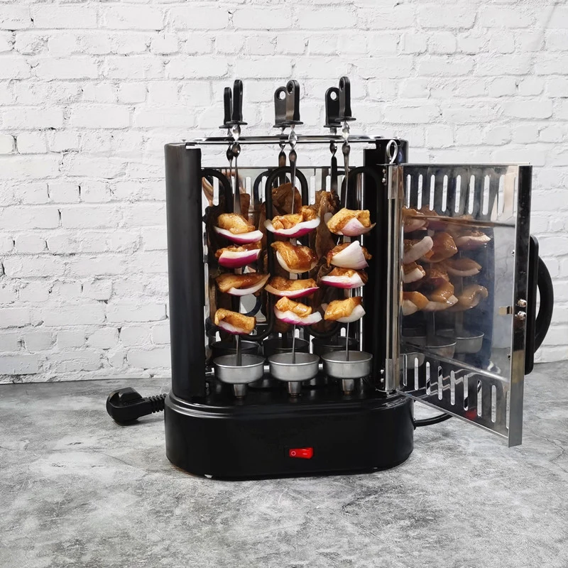 1000W Smokeless electric skewers machine, automatic rotating electric oven, smokeless small oven 220V/50HZ