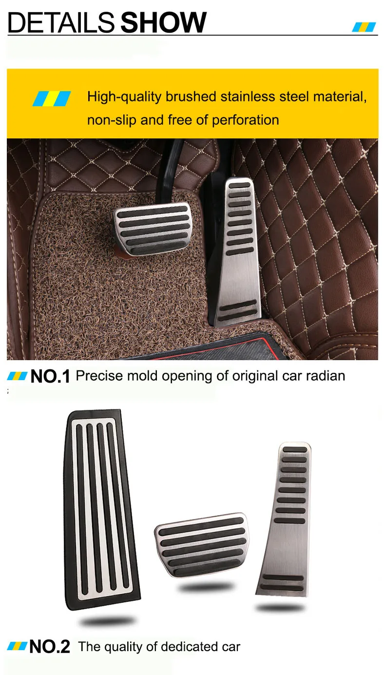 Auto-Gaspedal-Bremspedal-Fußstützenpedal-Abdeckung für Volvo XC60 XC90 S90 V90 S60 V60 XC40 Zubehör 2022-25 – Detail 7