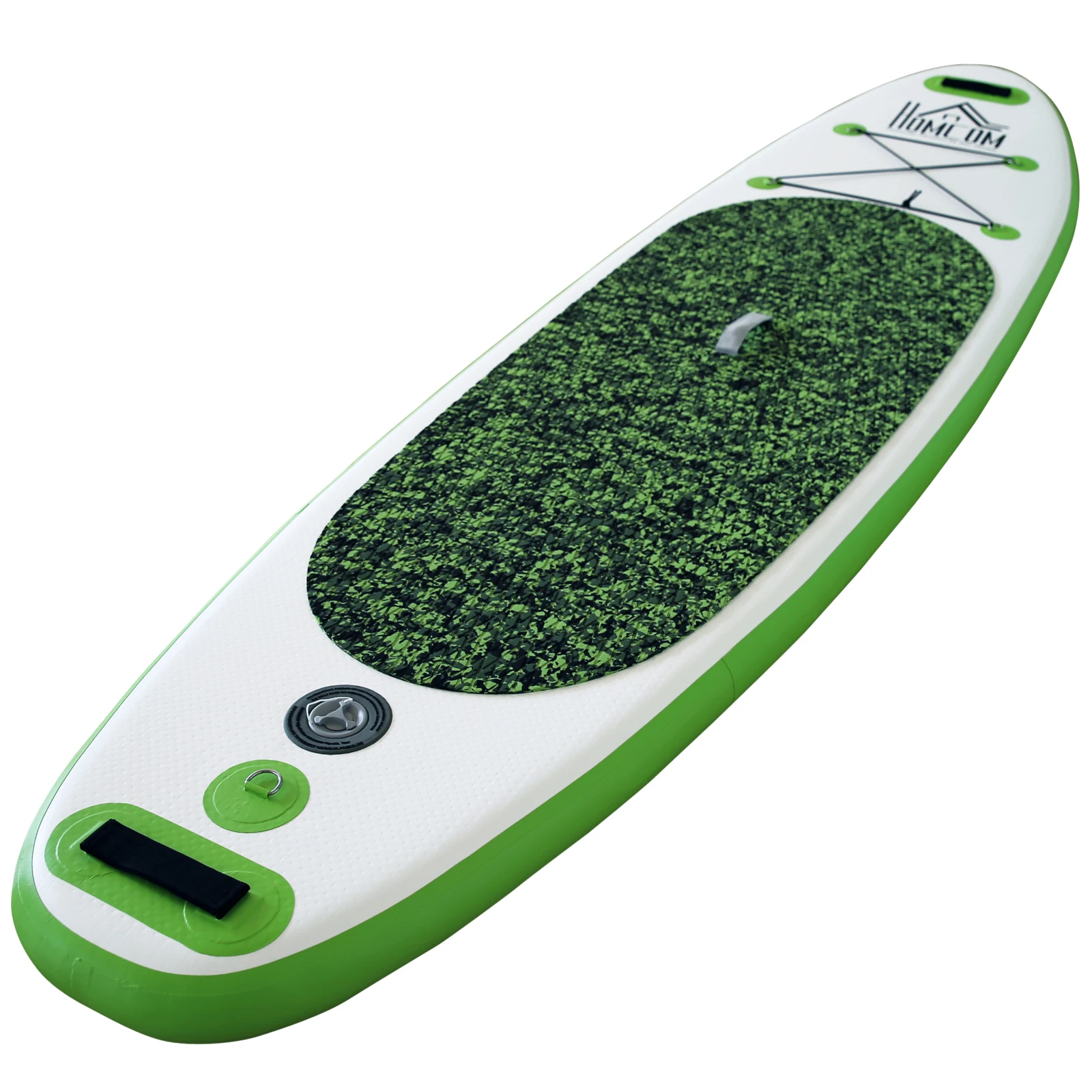 160-210 cm Anti-slip Inflatable Surf Paddle Board Adjustable Paddle Removable Fin PVC Inflator Bag Load 100kg