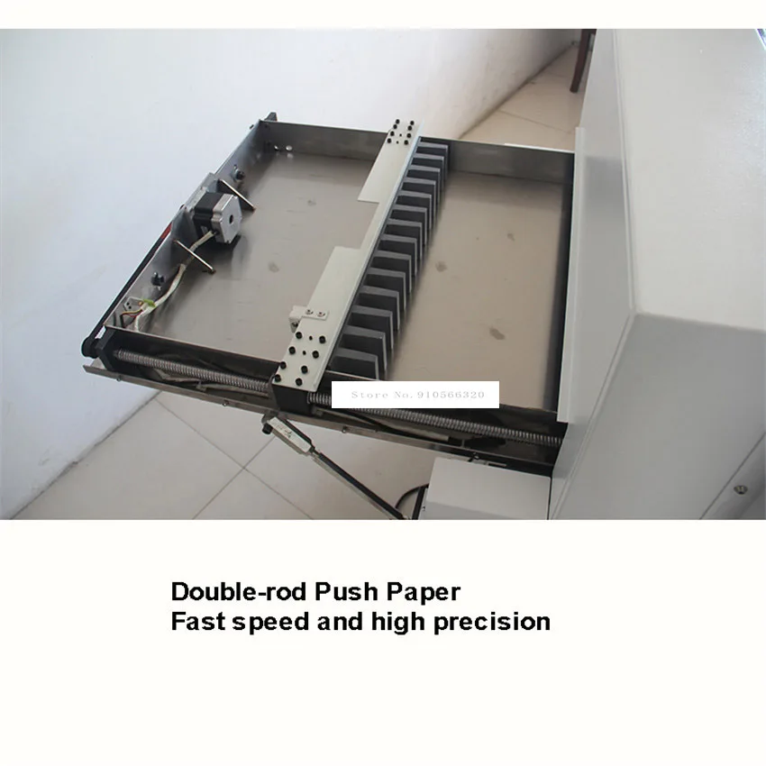 Recortadora de presión papel hidráulica doble, máquina automática de corte de papel, Control de programa, 4908C, 1,8kw, ancho máximo 49cm, 220V