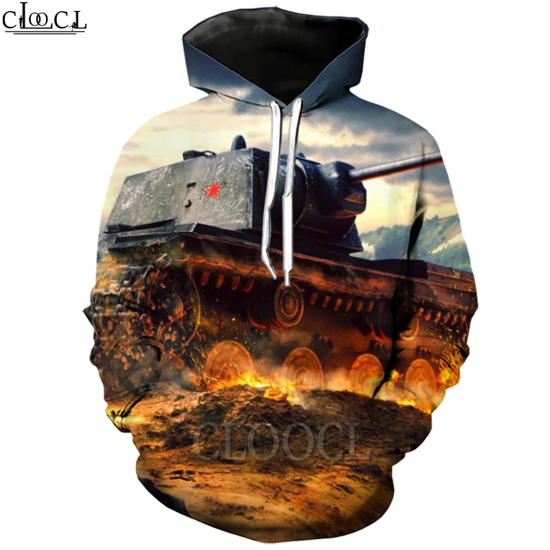 

CLOOCL Game World of Tanks 2020 New Style Men Women 3D Print Hoodie Hooded Sweatshirt Long Sleeve Homme Clothes Pullovers