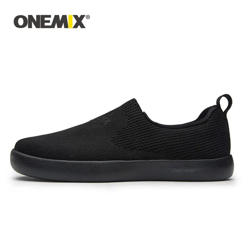 ONEMIX-Baskets en Maille Respirante pour Homme et Femme, Chaussures Plates et Légères, Souliers de Marche Décontractés à Enfiler