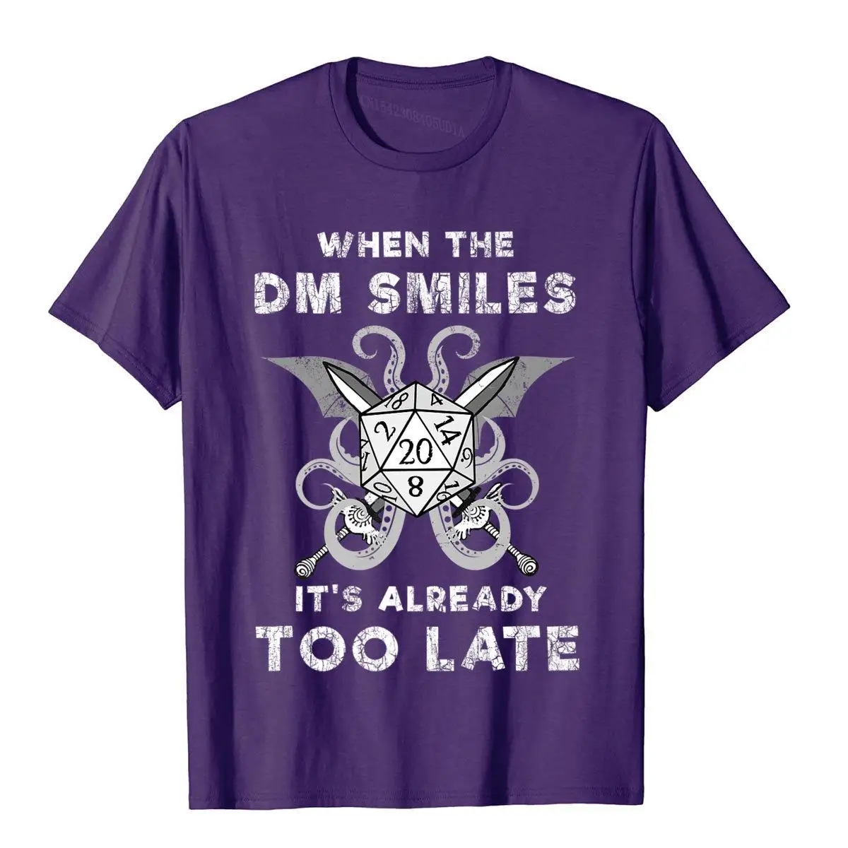 When The DM Smiles It's Already Too Late Premium T-Shirt Coupons Men T Shirt Group Tops Tees Cotton Funny