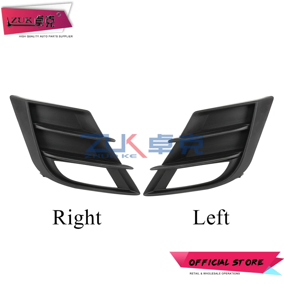 ZUK 2PCS Front Bumper Fog Light Anti-Fog Lamp Cover For Mazda 3 Neo 2009 2010 2011 2012 2013 M3 BL Foglight Foglamp Garnish Trim