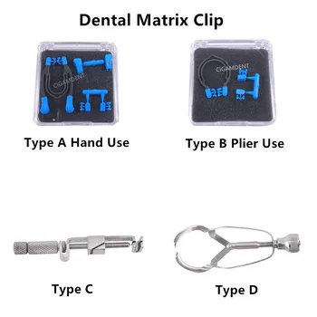 5 kits dental matrix bands ring retainer section contoured matrices clip wedges retainer clamps stainless steel