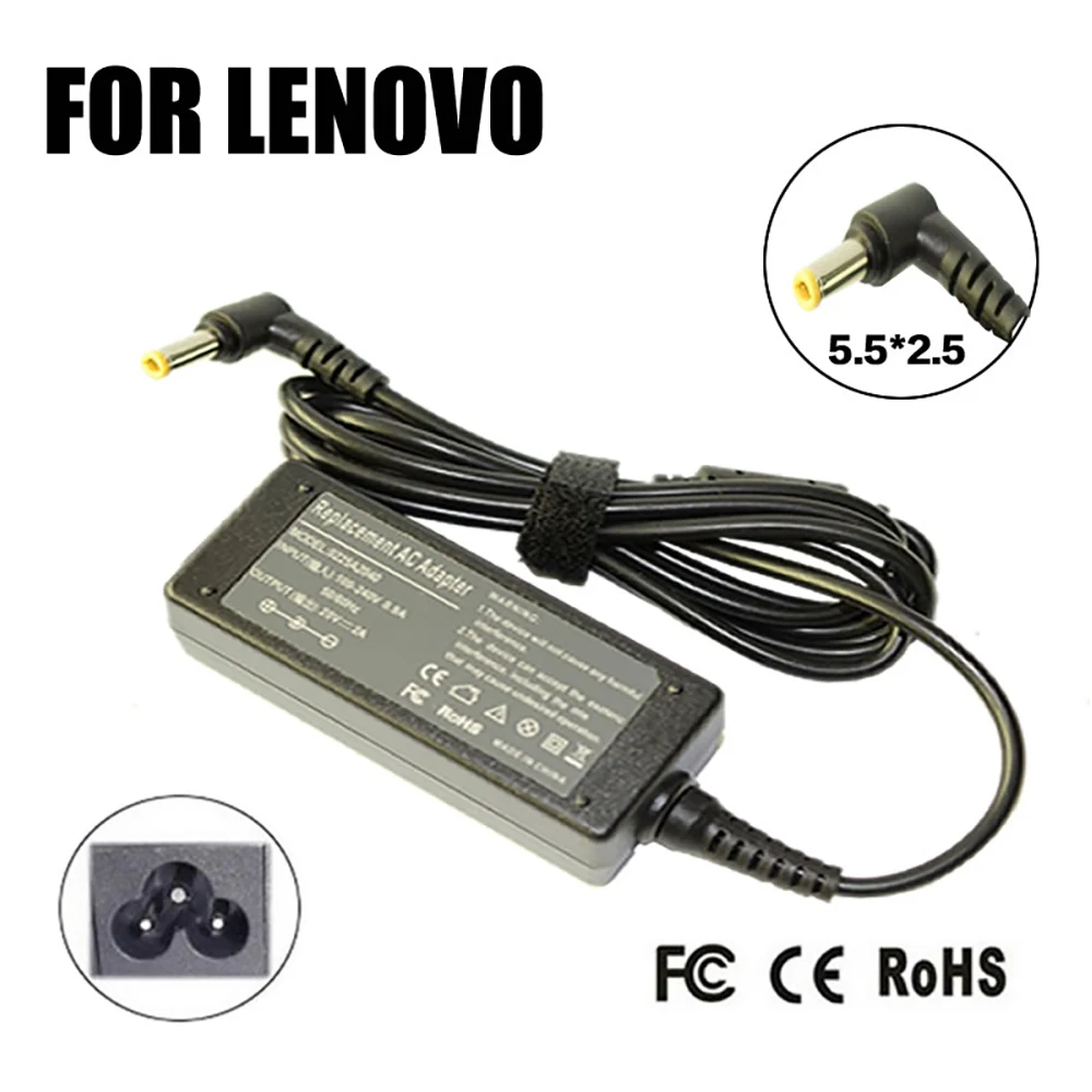 40W 20V 2A Replacement For Lenovo IdeaPad S9 S10 S10-2 LG X110 X120 X130 MSI U100 U115 U90 Laptop AC Charger Power Adapter