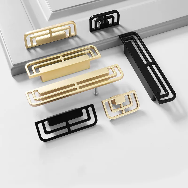 KK&FING Copper Brushed American Antique Cabinet Door Handles Drawer Knobs Home Improvement Furniture Handle Hardware Accessories