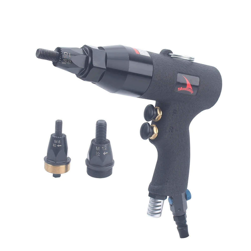 

YOUSAILING M8 M10 M12 Pneumatic Nut Riveter Air Rivet Gun Tool Only for Aluminum and Iron Rivet Nuts