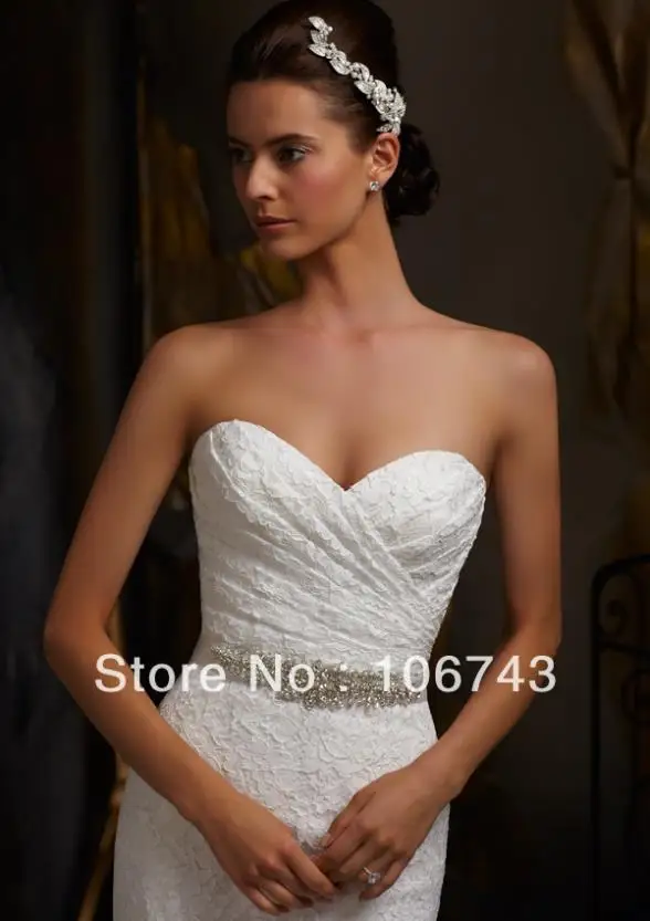 Spedizione gratuita vestito da ricevimento 2021 nuovo stile migliore sposa Sexy formato personalizzato fiocco in pizzo sirena di cristallo abiti da sposa su misura