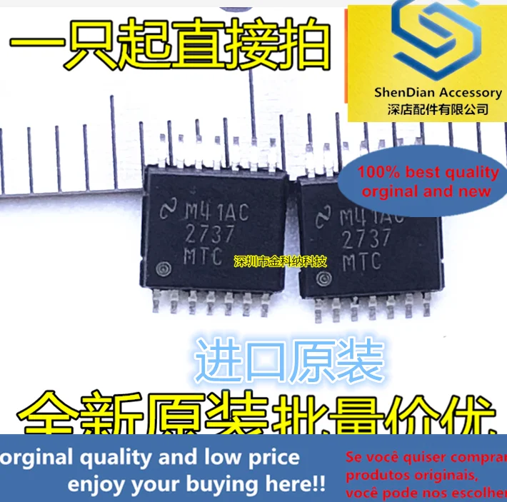 

10pcs only orginal new LM2737MTCX SMD TSSOP-14 2737MTC synchronous buck regulator chip