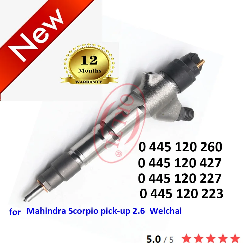 

New Injector 0445120260 0445120427 0445120227 0445120223 0 445 120 427 for Delong Weichai WD10 FAW, Huanghai Bus,Kinglong Bus