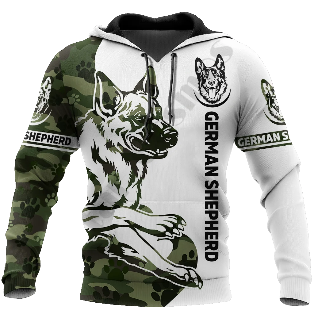 

PLstar Cosmos 3Dprinted Newest German Shepherd Love Dog Camo Harajuku Streetwear Unique Unisex Casual Hoodies/Sweatshirt/Zip Q-9