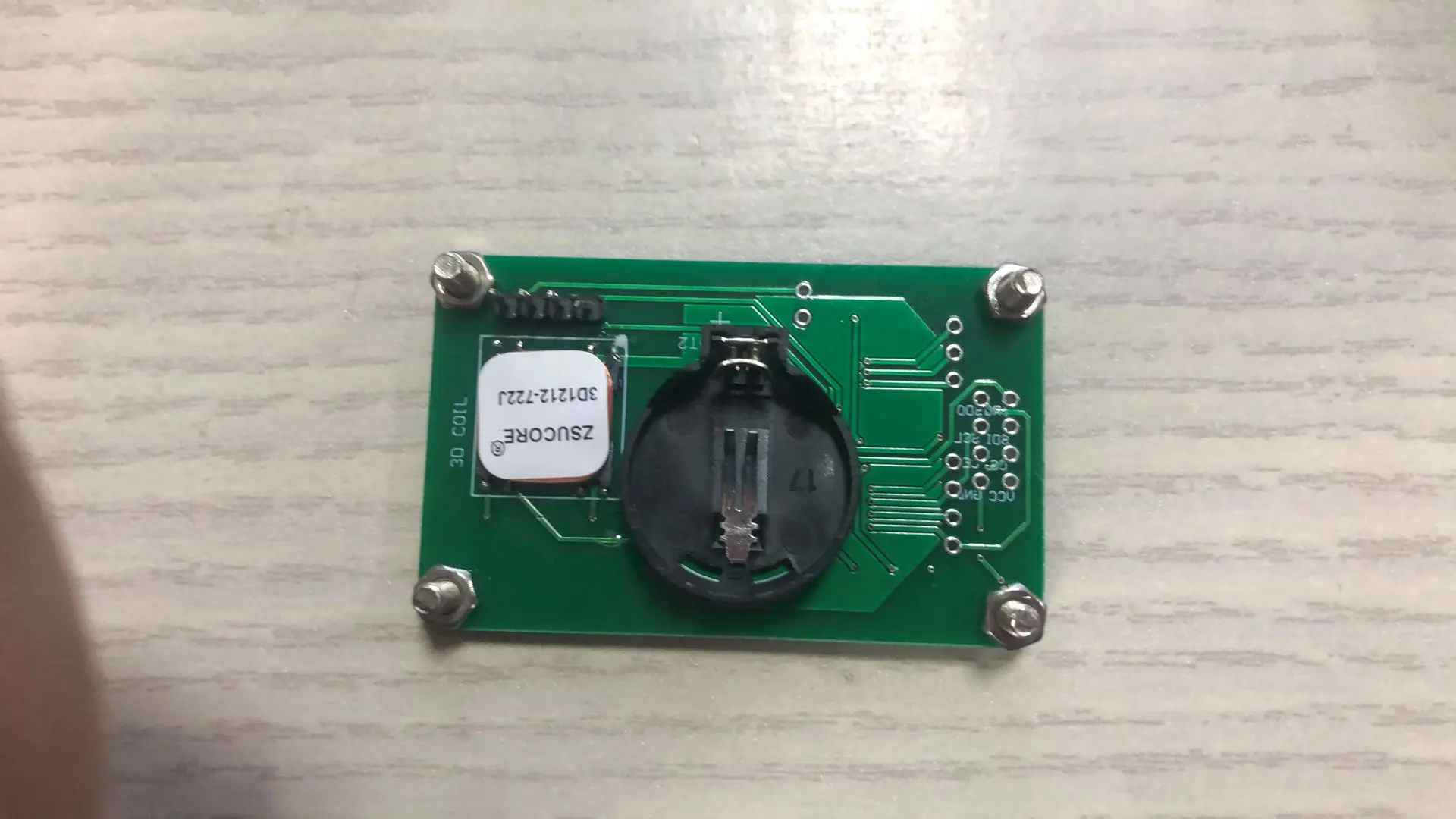 PKE keyless low frequency wake up as3933 development board fixed code STC source code