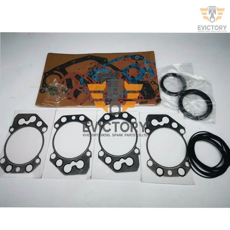 For Liebherr D924 D924TI piston ring set + cylinder head gasket kit crankshaft connecting rod bearing