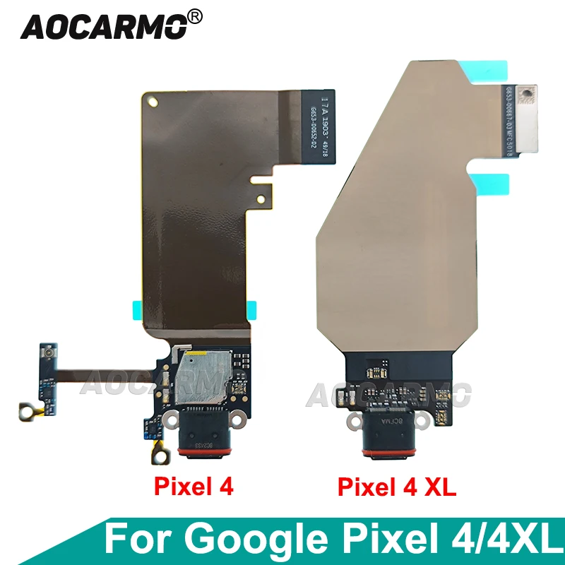 Aocarmo For Google Pixel 4 4XL XL Type-C USB Charger Dock Charging Port Connector Flex Cable