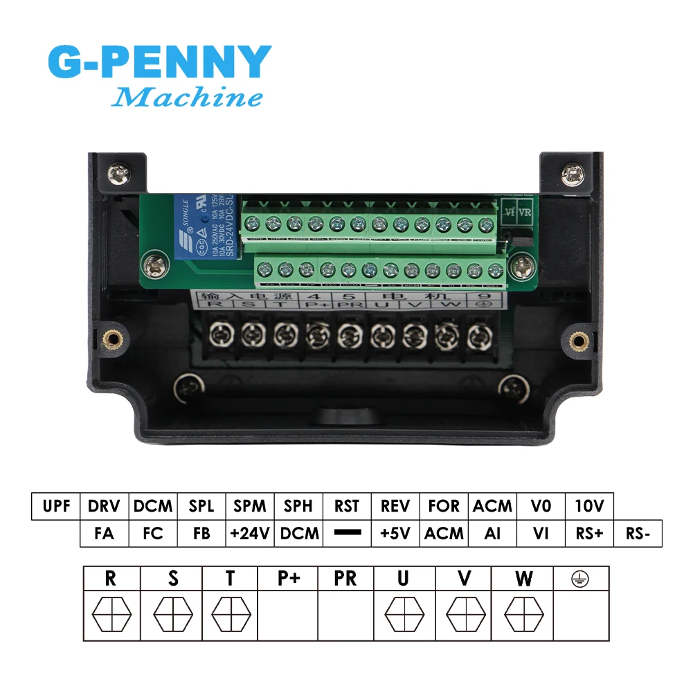 G-Penny Machine Wood / Aluminum Working 2.2kw Air Cooled Spindle 24000rpm D=80mm 4 pcs Ceramic Ball Bearings  & Frequency Drive