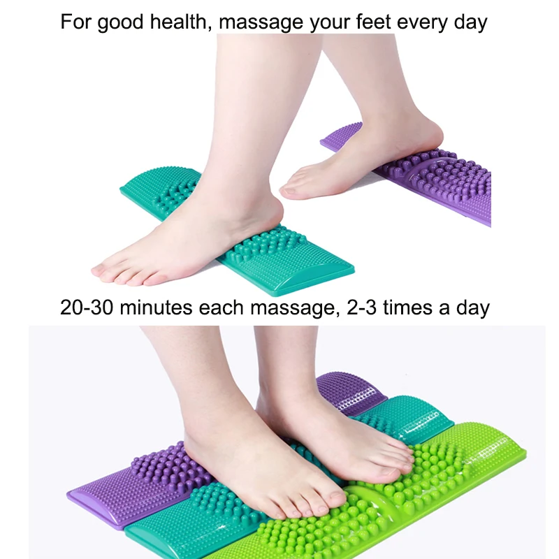 Foot Massager Sturdy Plastic Portable Home Reflexology Toe Acupressure Mat for Adults Women Men Massage Foot Acupuncture Point