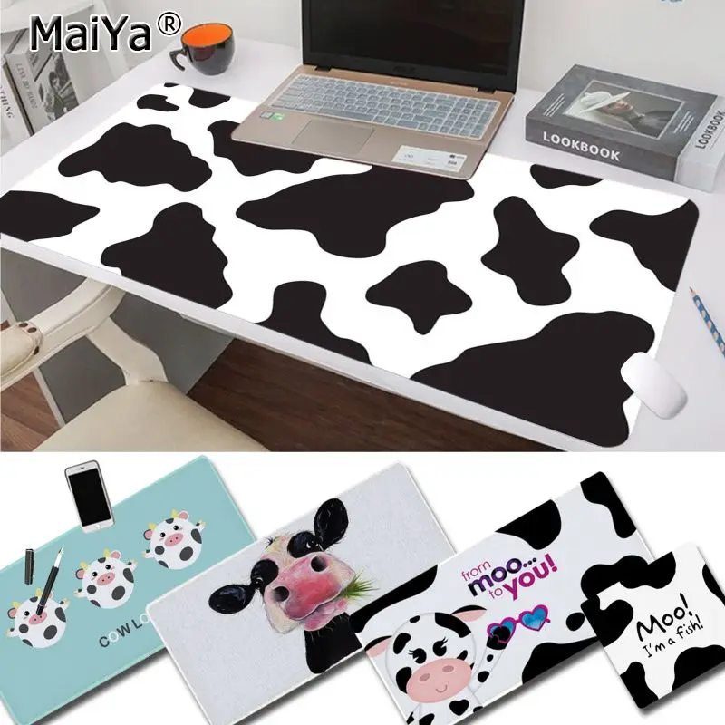 

Maiya New Design Cartoon Cow Office Mice Gamer Soft Mouse Pad Free Shipping Large Mouse Pad Keyboards Mat