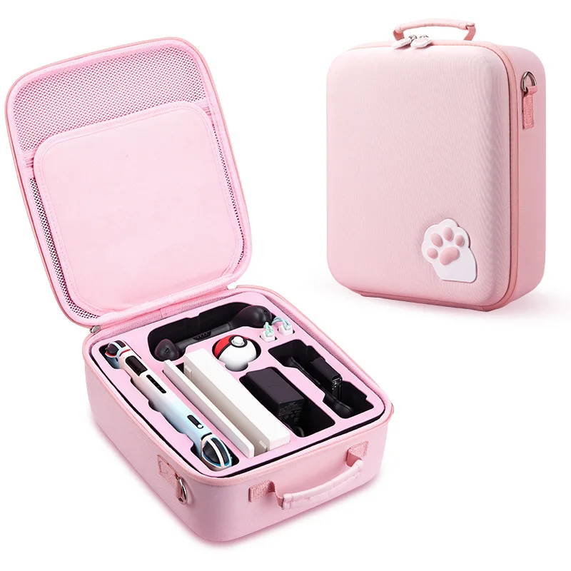 القط مخلب حقيبة التخزين ل نينتندو سويتش حقيبة نينتندو دوسويتش NS المضيف حالة نينتندو d التبديل هارد شل غطاء صندوق وحدة التحكم الملحقات