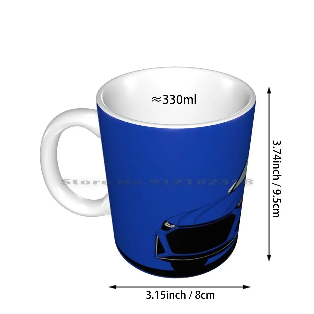 Rs6 Avant Ceramic Mugs Coffee Cups Milk Tea Mug Car Cars Wagon Rs6 Avant Blue Vector Oppo Oppositelock Teamduck Creative