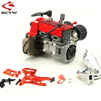 CNC Twin-cylinder 60CC Engine /Exhaust Pipe /Rear Upper Plate Thickness Set for 1/5 HPI ROVAN BAJA LT FG KING MOTOR FID GTB MCD