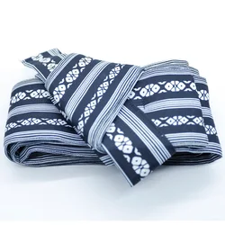 Kimono Yukata Belt Trraditional Japanese Mens Costumes  Accessories Wide Striped Obi Vintage Sauna Spa Wear Belt For Robe