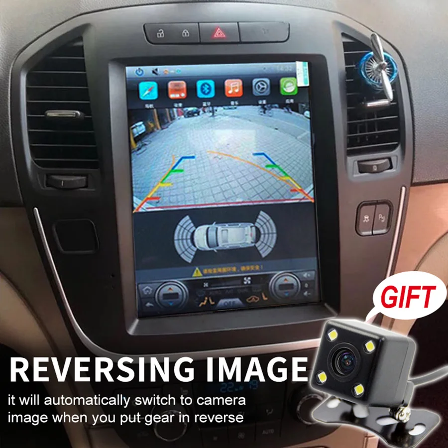 Vertical Screen 32GB Android Car Multimedia Video Player For Opel Insignia Car Stereo GPS Navi Autoradio Head Unit Black Brown