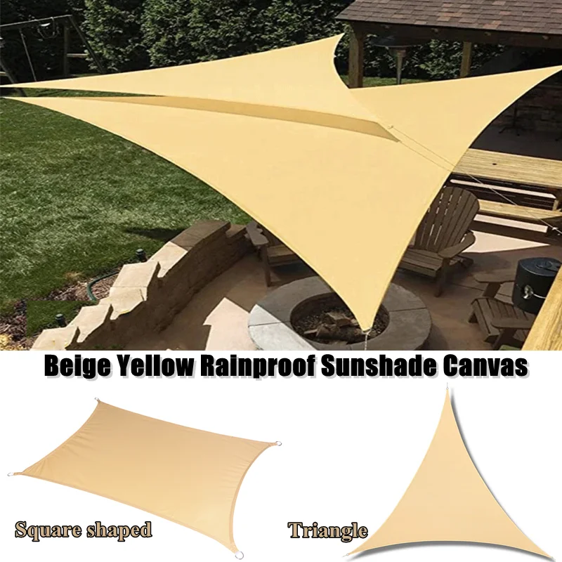 

Outdoor Oxford Cloth Canopy Anti-UV Waterproof Shading Sail Camping Beach Pool Triangle Tarpaulin Garden Patio Cover Sun Shelter